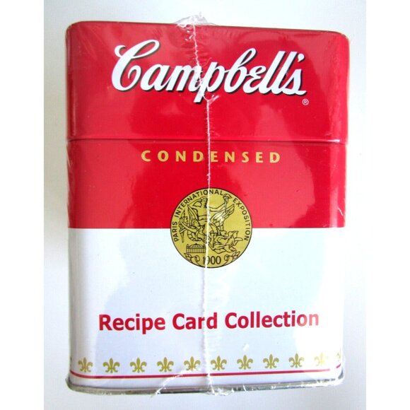 Campbell's Recipe Card Collection 2007 New Old Stock Recipes & Tin Box Unopened - Picture 6 of 8